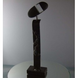 Objekt Metall-Stein 24.5cm Glas Rudolf  2007 DE
