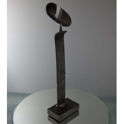 Objekt Metall-Stein 24.5cm Glas Rudolf  2007 DE