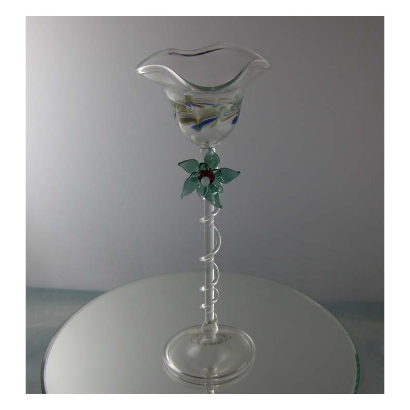 Glas Stielglas 21cm Eckhardt 2002 DE