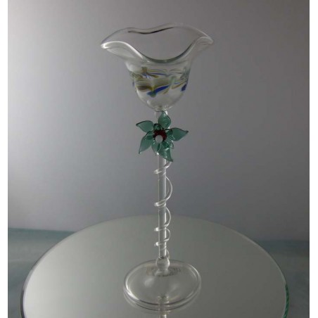 Glas Stielglas 21cm Eckhardt 2002 DE
