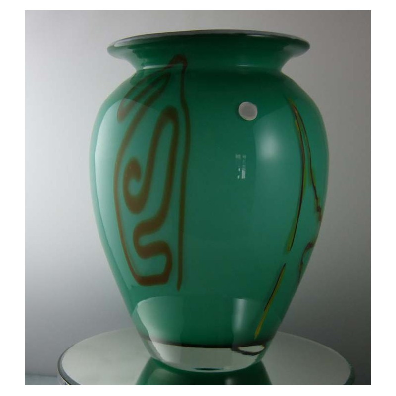 Glas Vase 24cm 1990 AT