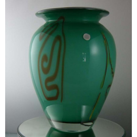 Glas Vase 24cm 1990 AT