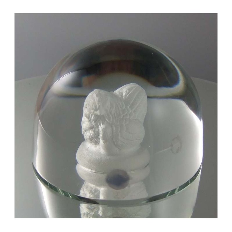 Glas Huhn 9cm Briefbeschwerer   Art Klepsch von  Mizi  Hütte