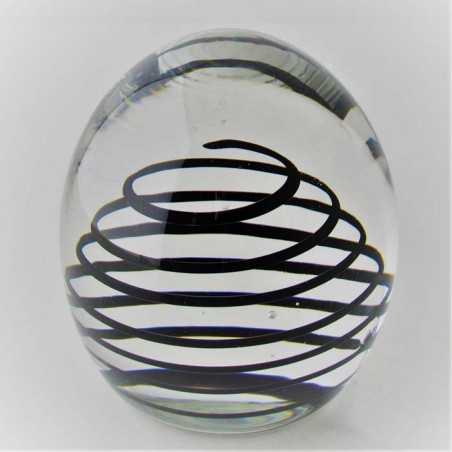 Glas Briefbeschwerer 7cm Tschechische Kristallglas