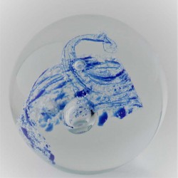 Glas Briefbeschwerer 6cm Tschechische Kristallglas