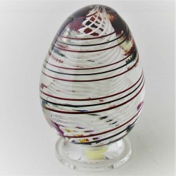 Glas Briefbeschwerer Eier GB Kristallglas