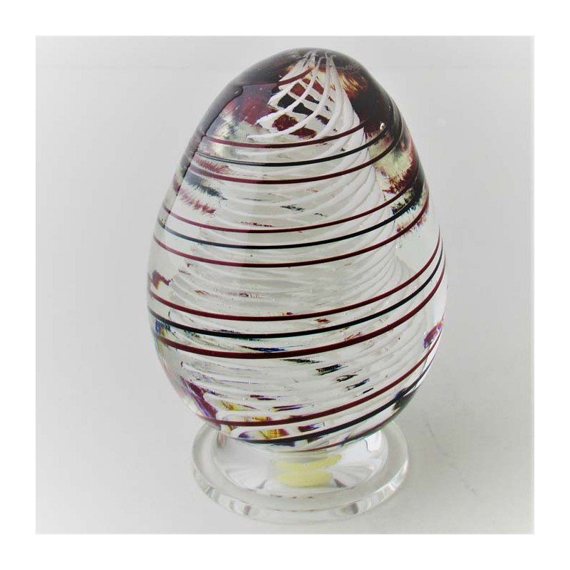 Glas Briefbeschwerer Eier GB Kristallglas