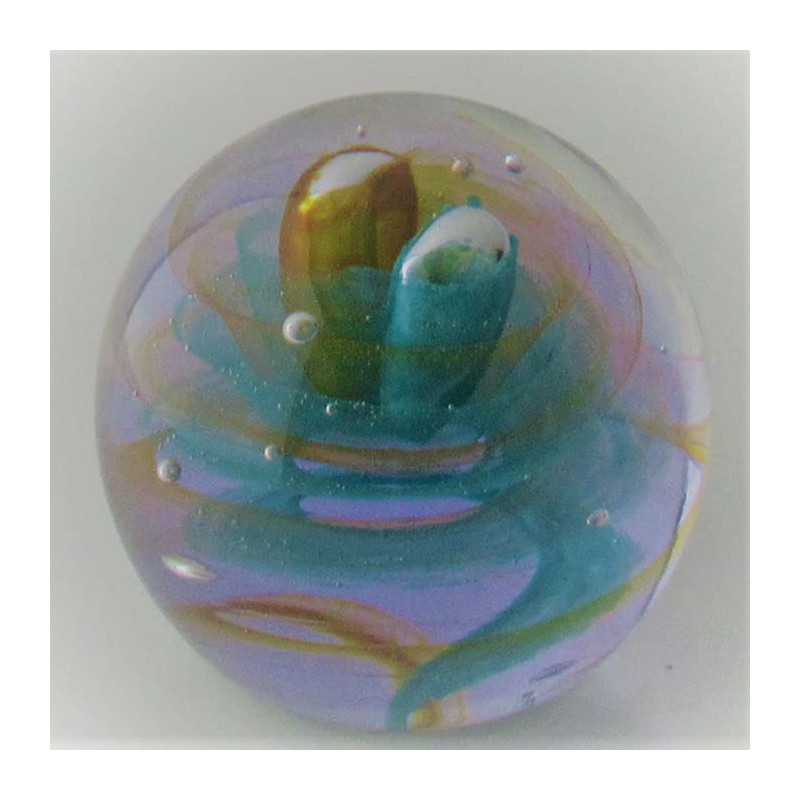 Glas Briefbeschwerer GB Caithness 1991