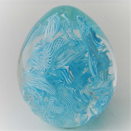 Muranoglas Eier Briefbeschwerer  1990 IT