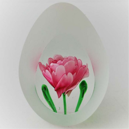 Glas Eier Briefbeschwerer CHI