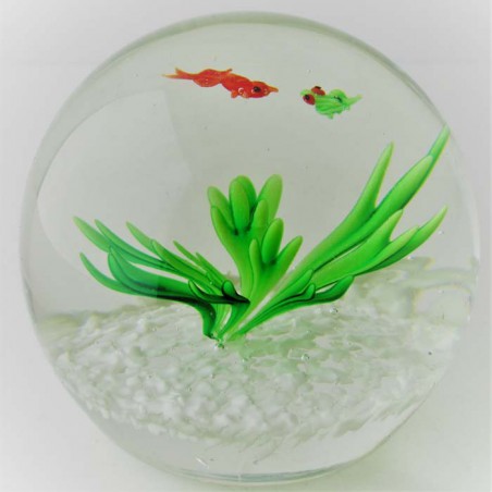 Glas Briefbeschwerer CHI