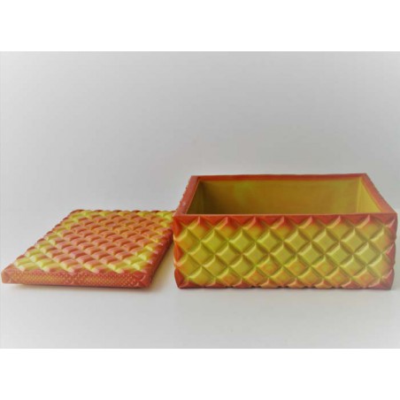 Pressglas Dose 12cm aus Tschechien CZ