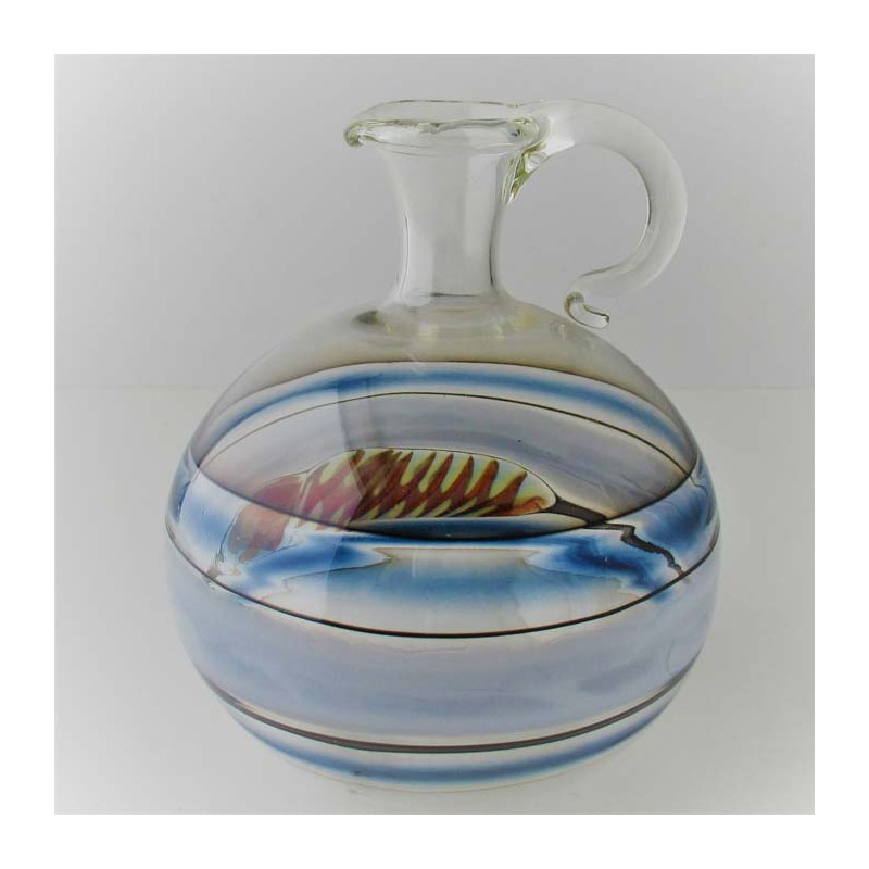 Glas Vase 11.3cm A.Molnar  DE 1990
