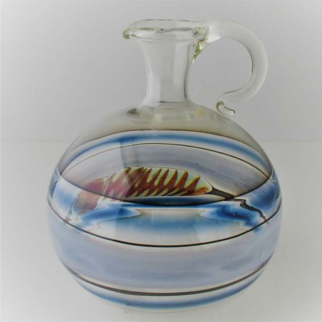Glas Vase 11.3cm A.Molnar  DE 1990