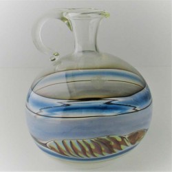Glas Vase 11.3cm A.Molnar  DE 1990