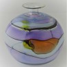 Glas Vase 9cm A.Molnar  DE 1990