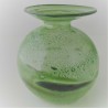 Glas Vase 10.6cm A.Molnar grün DE 1990