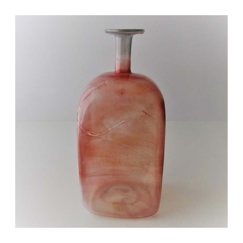 Glas Vase 15cm A.Molnar  DE 1990