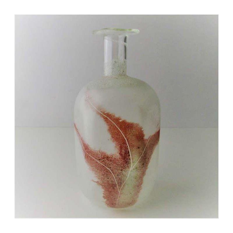 Glas Vase 14.8cm P. Molnar  DE 1990