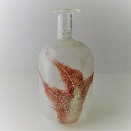 Glas Vase 14.8cm P. Molnar  DE 1990