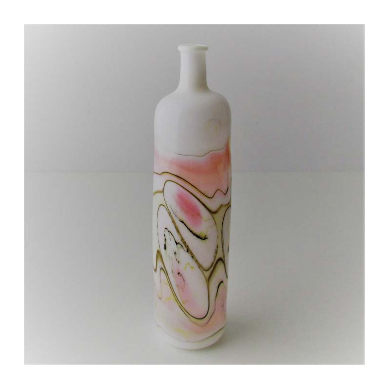 Glas Vase 13cm A.Molnar  DE 1990