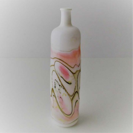 Glas Vase 13cm A.Molnar  DE 1990