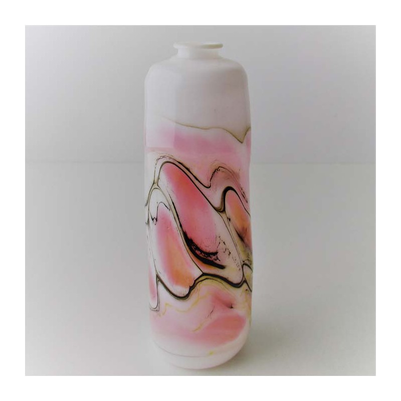 Glas Vase 13cm A.Molnar  DE 1990