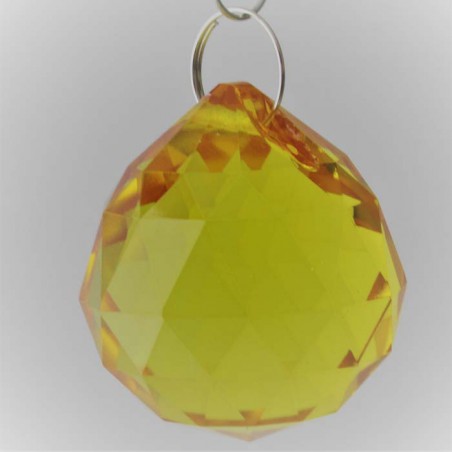 Kristallglas Kugel 30 mm sortierte Farben zum haengen