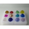 Kristallglas Kugel 30 mm sortierte Farben zum haengen