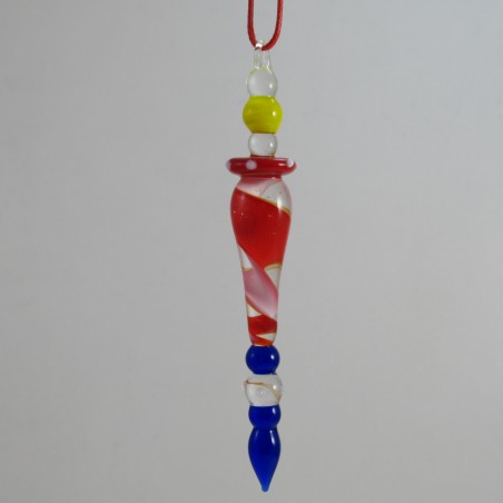 Muranoglas Glastropfen 115mm bunt zum hängen