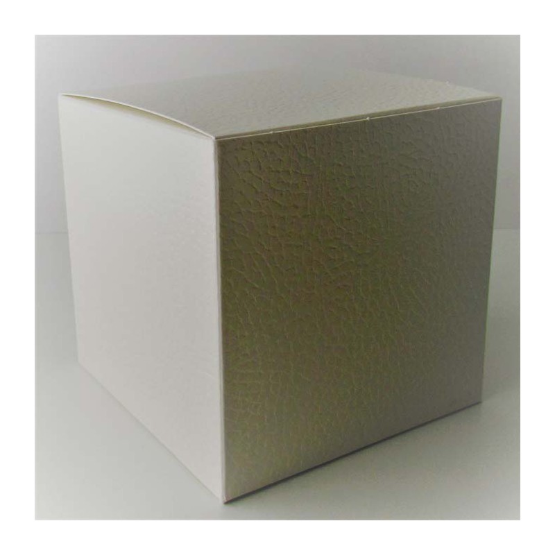 Geschenk-Schachtel 100 x 100 x 100 mm Faltschachtel PELLE BIAN