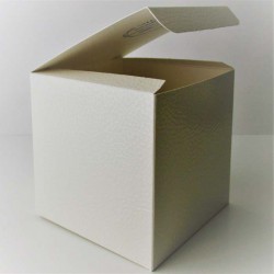 Geschenk-Schachtel 100 x 100 x 100 mm Faltschachtel PELLE BIAN
