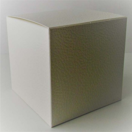Geschenk-Schachtel 90 x 90 x90 mm Faltschachtel PELLE BIAN