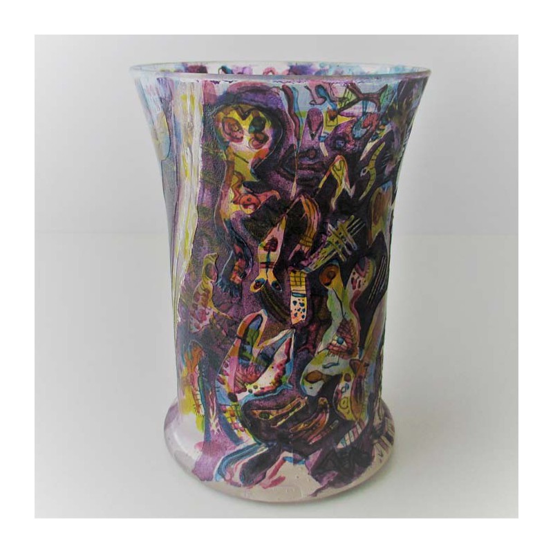 Glas Vase 12.5cm W.Bernhard DE