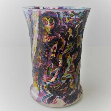 Glas Vase 12.5cm W.Bernhard DE