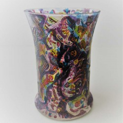 Glas Vase 12.5cm W.Bernhard DE