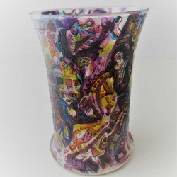 Glas Vase 12.5cm W.Bernhard DE