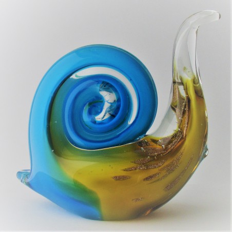 Glas Schnecke 11.5cm sortiert bunt