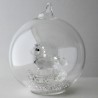 Glaskugel mit Kristall 7.5cm Schaukelpferd klar mit losen Kristallen in der Kugel, zum haengen und stellen Glaskugel mit Kristall 7.5cm Schaukelpferd klar mit losen Kristallen in der Kugel, zum haengen und stellen