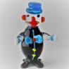 Glas Clown 70mm schwarz blau