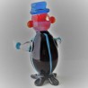 Glas Clown 70mm schwarz blau