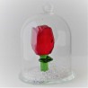 Glas Dom mit Kristall 5cm Rosse und mit losen Kristallen, zum hängen und stellen Glas Dom mit Kristall 5cm Rosse und mit losen Kristallen, zum hängen und stellen