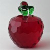 Kristallglas Apfel Rot
