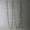 Kristallglas Kette bunte  14 mm Achtecke 100 St 215 cm