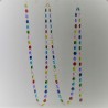 Kristallglas Kette bunte  14 mm Achtecke 100 St 215 cm