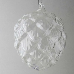 Glas-Tannenzapfen Form Vase klar Dekor, zum hängen