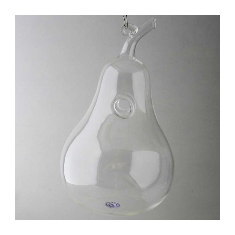 Glas-Birnenform Vase klar Dekor, zum hängen und stellen