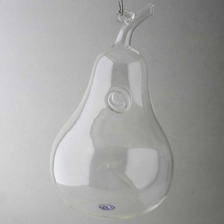 Glas-Birnenform Vase klar Dekor, zum hängen und stellen