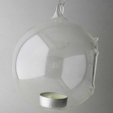 Glas Windlicht-kugel - Pflanzen-Deko Stern Öffnung zum hängen