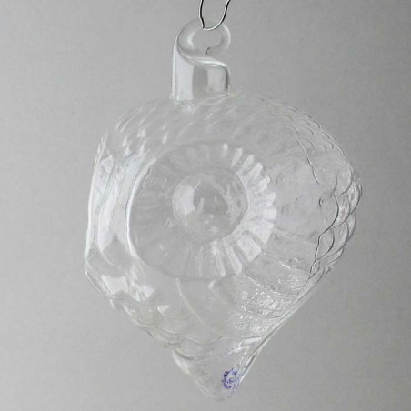 Glas-Eule Blumenvase klar Dekor zum hängen